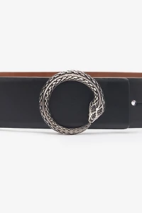 Belt With Snake Buckle