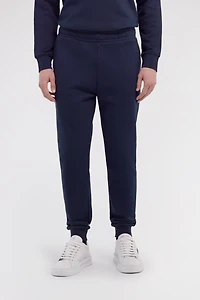 Navy Blue Trousers Joggers Monogram RC