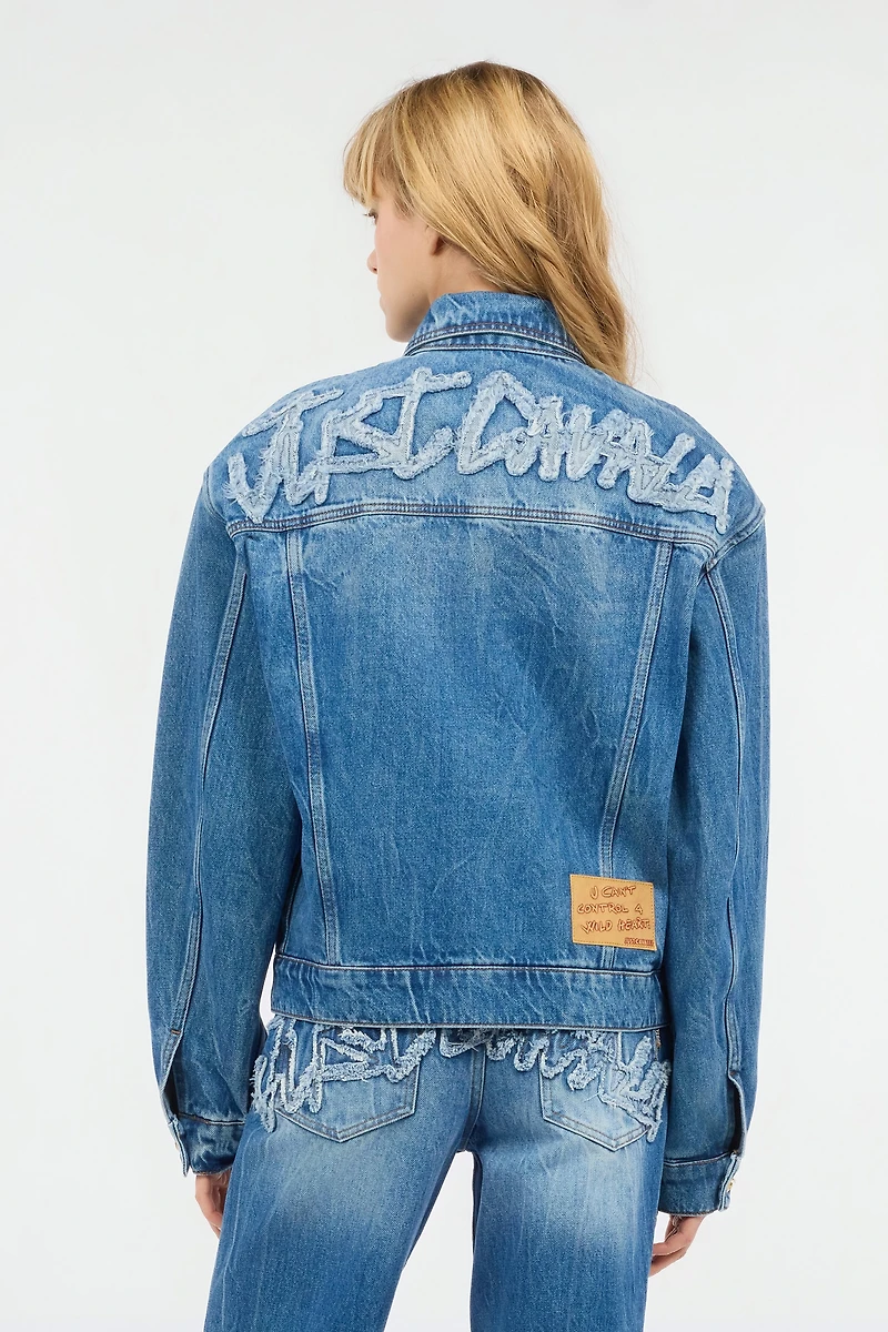 Denim Jacket With Logo