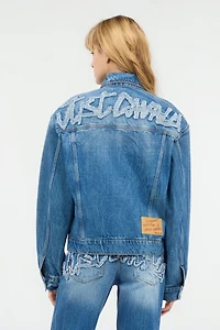 Denim Jacket With Logo