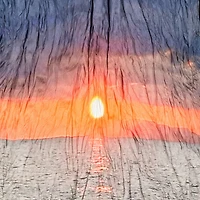 Sunrise Print Dress
