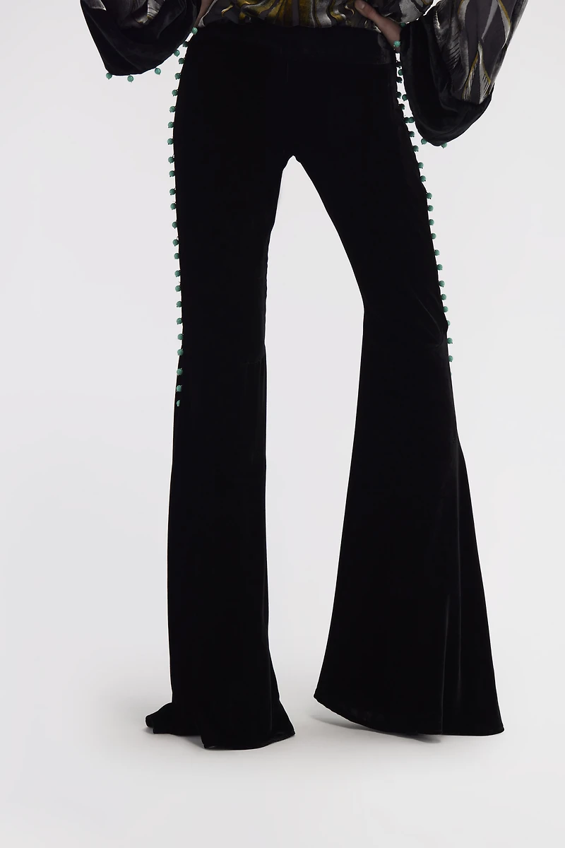 Flare Black Trousers