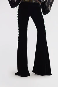 Flare Black Trousers
