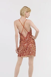 Short embroidered dress