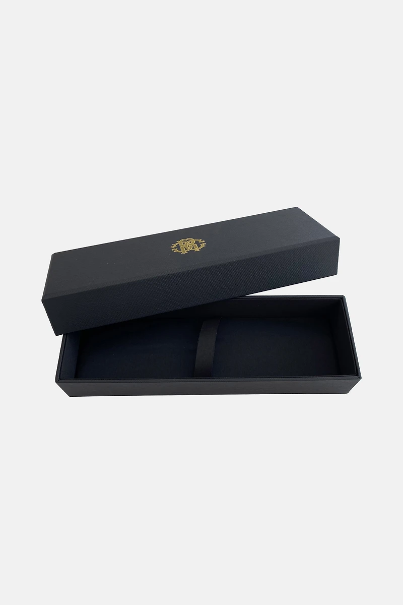 Roberto Cavalli Ballpoint Pen, Gold Color & Black Lacquer