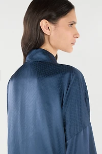 Silk Shirt With Snake-Effect Pattern