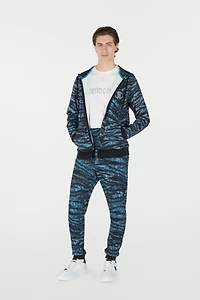 Joggers with Tiger Skin Print