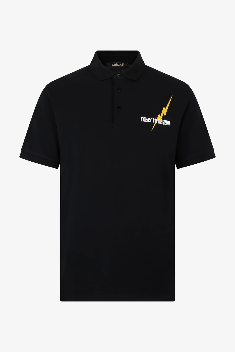 Polo With Print And Logo