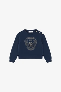 Sweatshirt With Golden Crest