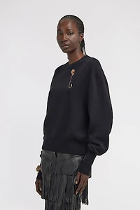 Cropped Knit Sweater