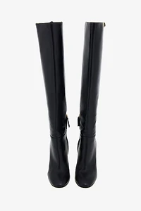 Leather Knee-High Boots
