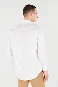 Silk Shirt With Tiger Skin Print