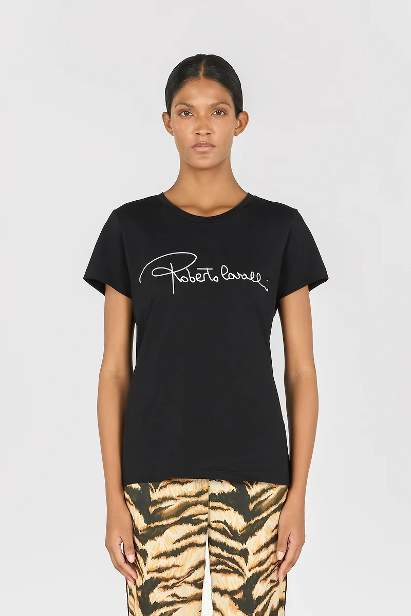 T-shirt with lettering