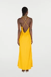 Long Dress With Mirror Snake Monogram