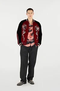Printed Silk Bowling Shirt