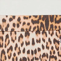 Milk White Dress with Jaguar Skin Print
