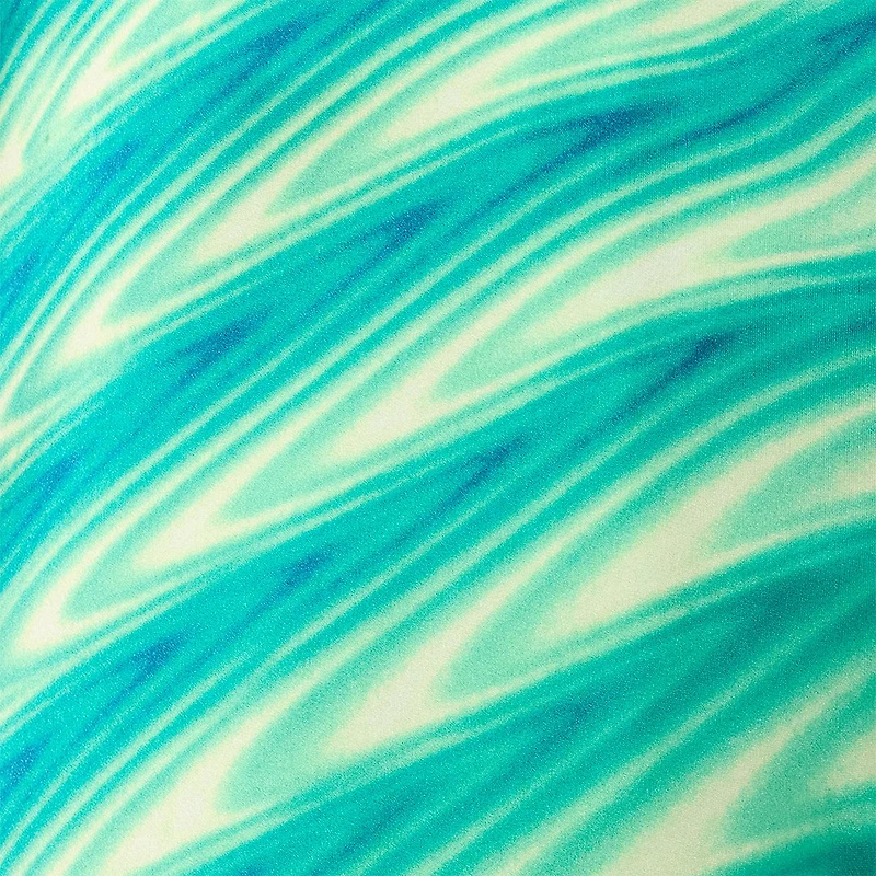 Optical Glass-Print Silk Pants