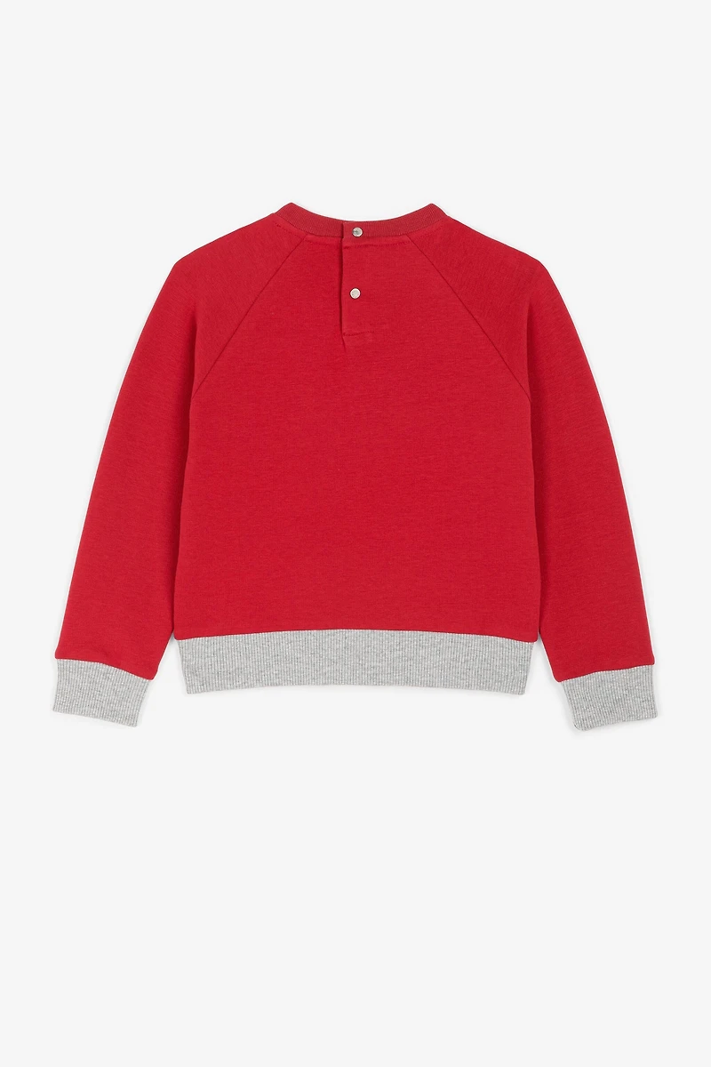 Zebra And Slogan-Print Sweatshirt