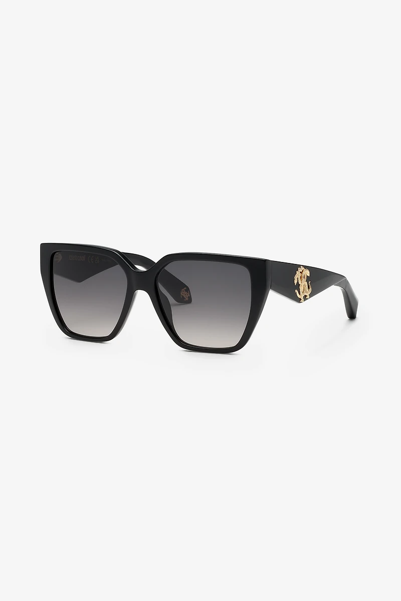 Sunglasses with wide and feminine front