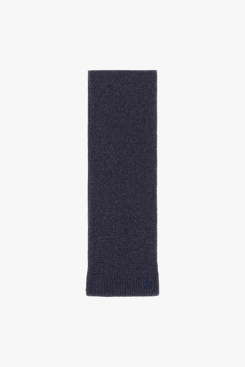 Dark Blue Scarf With Monogram RC
