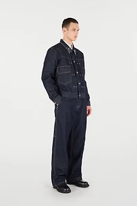 Denim Jacket With Studs And Stones