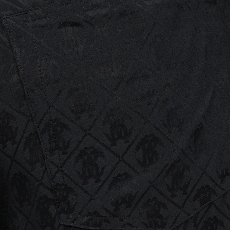 Silk Cargo Trousers with Monogram RC