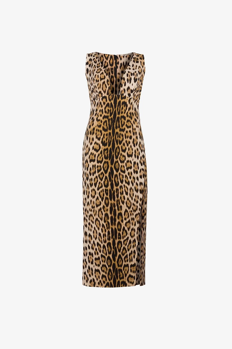 Jaguar-Print Dress