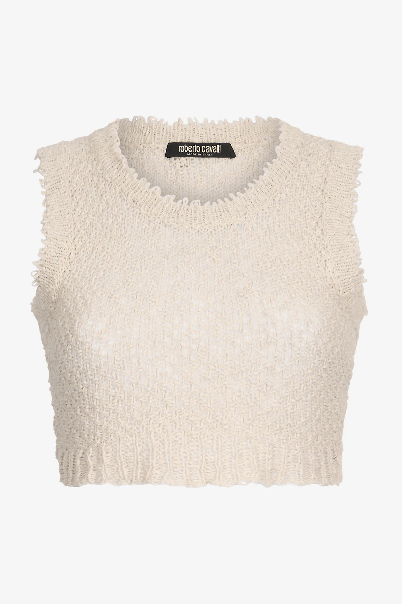 Ivory Textured Knit Top
