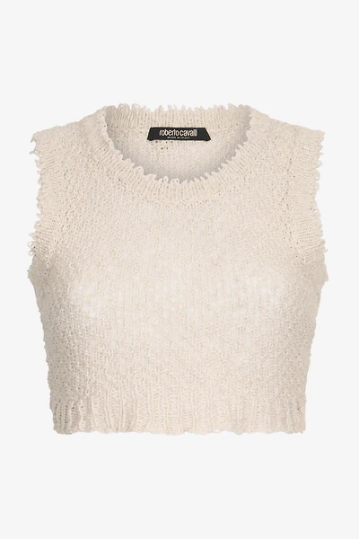 Ivory Textured Knit Top