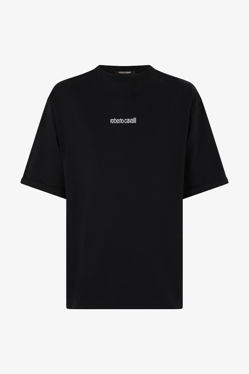 Cotton T-Shirt With Tigers And Logo