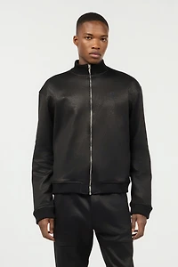 Full-Zip Sweatshirt With Python Print