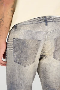 Jeans Trousers With Washed Effect