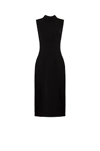 Mock-Neck Sleeveless Dress