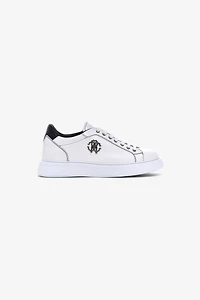 Leather Sneakers with Logo