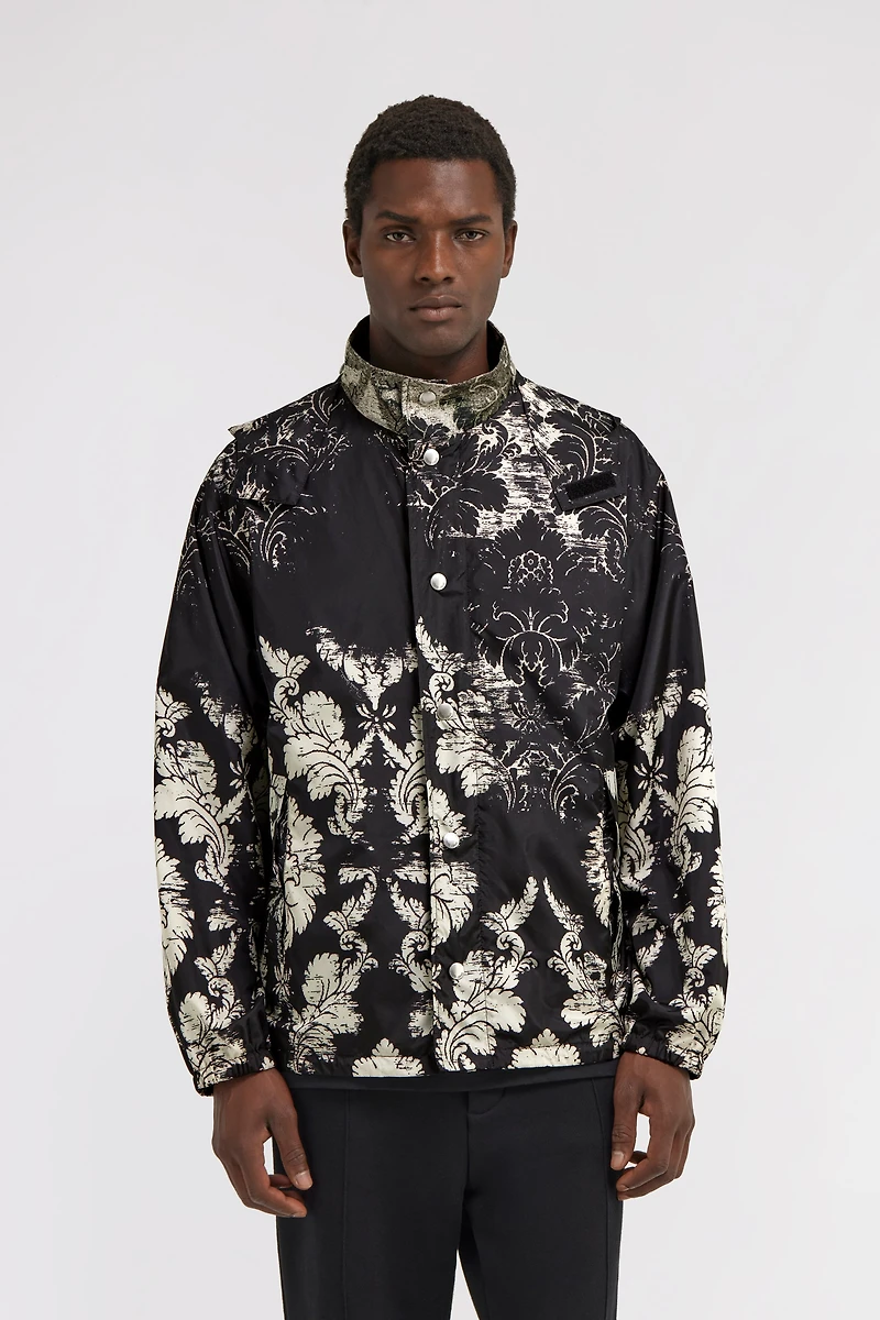 Broccato Print Bomber Jacket