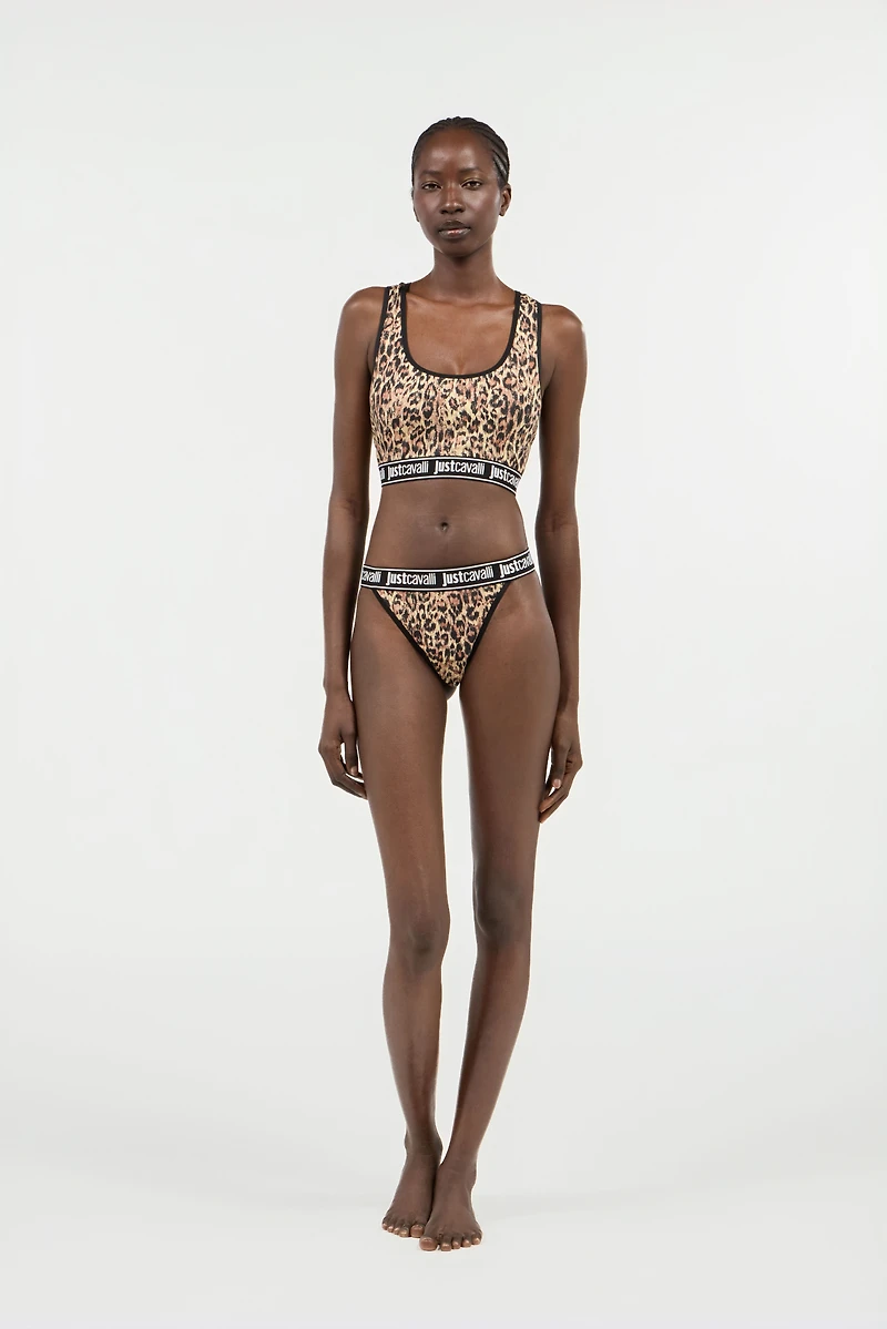 Jaguar Skin Print Bra