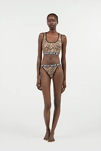 Jaguar Skin Print Bra