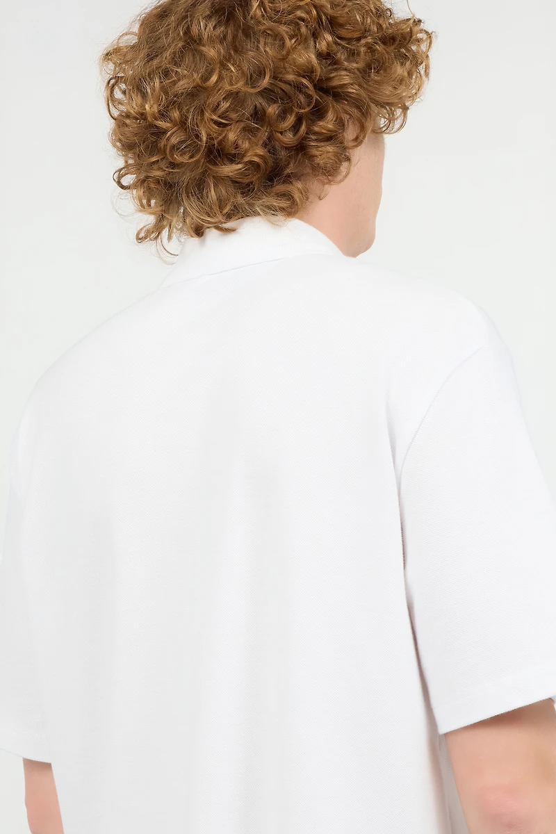 Polo Shirt With Embossed JC Monogram