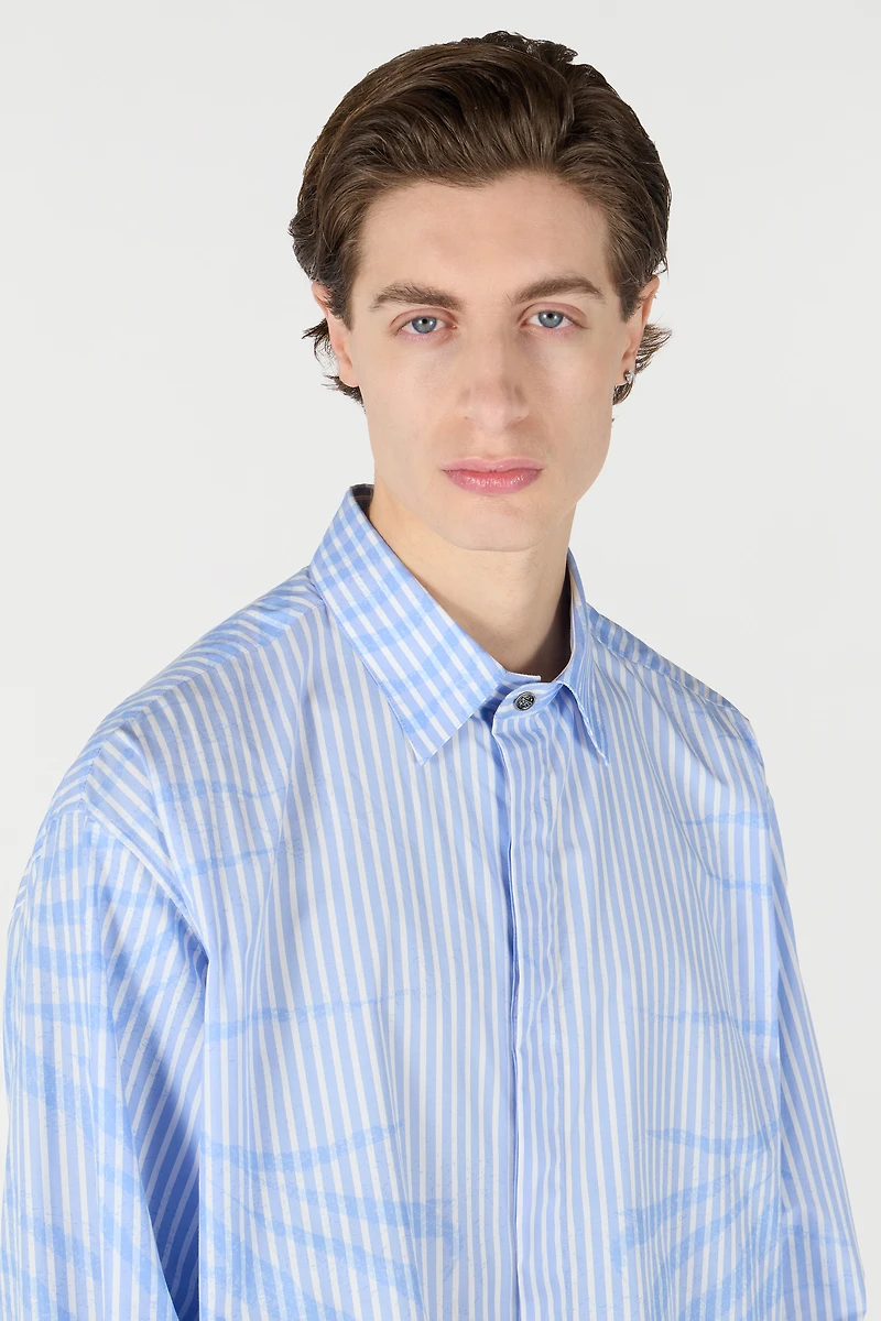 Striped Shirt With Zebra Pattern