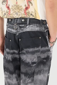Pure Cotton Pants With A Used Effect
