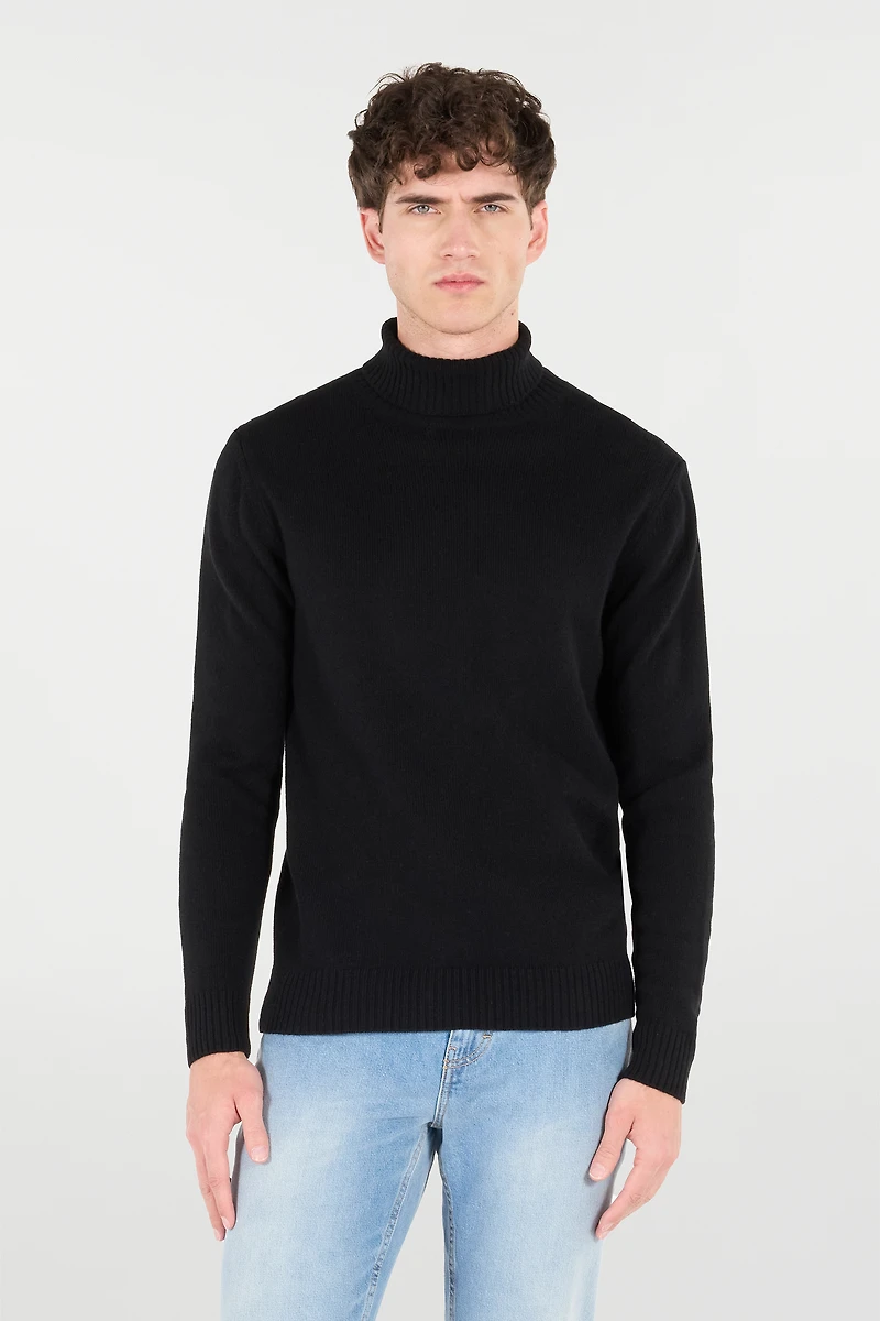 Wool Turtle-Neck Sweater