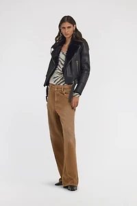 Shearling Biker Jacket