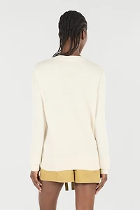 Sweater With Embroidered Logo