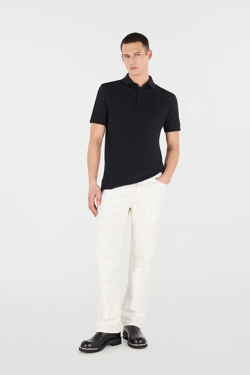 Polo With RC Monogram And Logo Embroidery