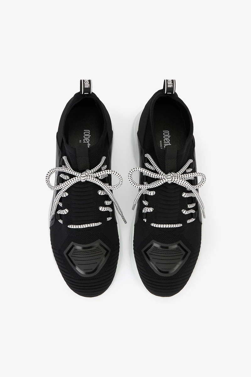 Slip-on sneakers with laces