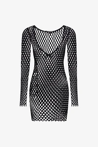 Knit swimsuit cover-up