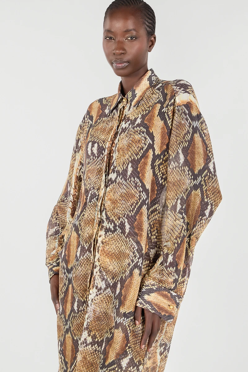 Python Print Shirt Dress