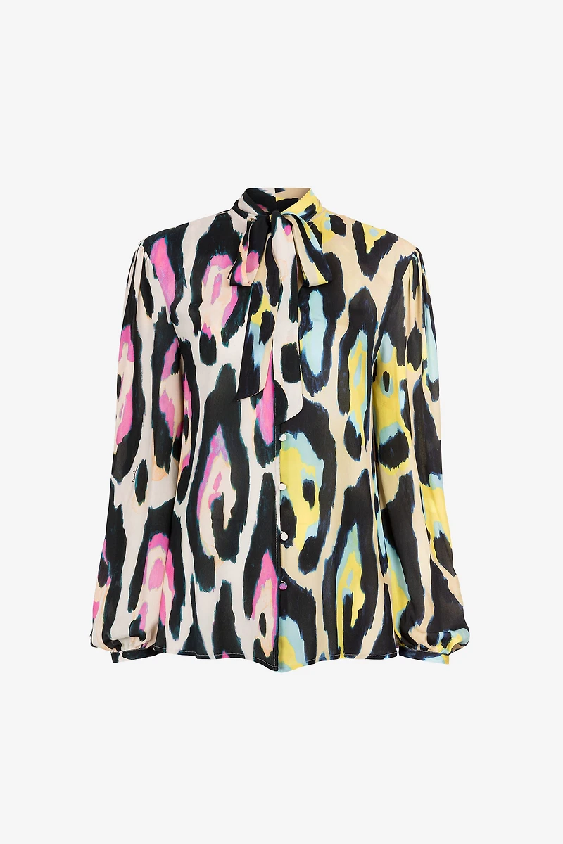 Jaguar-Print Top
