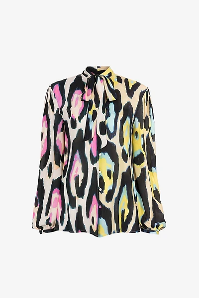 Jaguar-Print Top