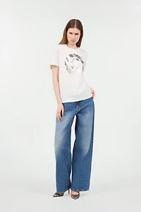 T-Shirt With JC Monogram